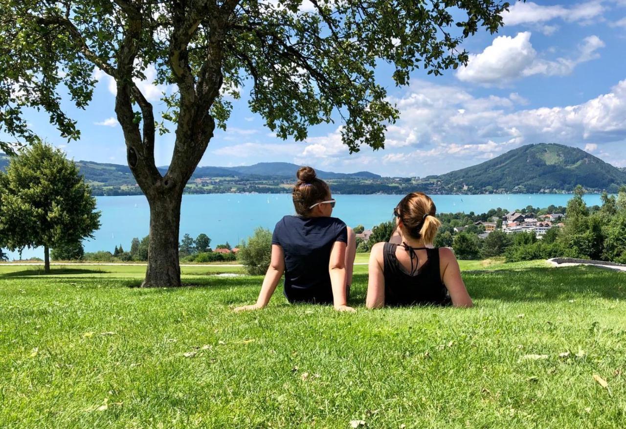 Ferienwohnungen Jodlbauerhof Weyregg Bagian luar foto
